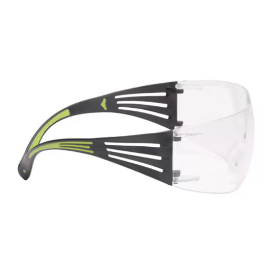 3M™ SecureFit™ 400 Veiligheidsbril, zwart/groen montuur, antikras/anticondens, heldere lenzen, SF401AS/AF-EU