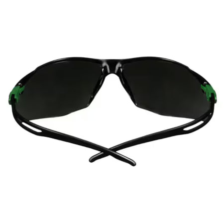3M™ SecureFit™ 500 Veiligheidsbril, groen/zwart montuur, antikras+ (K), IR 5.0 grijze lenzen, SF550ASP-GRN-EU, 20/doos