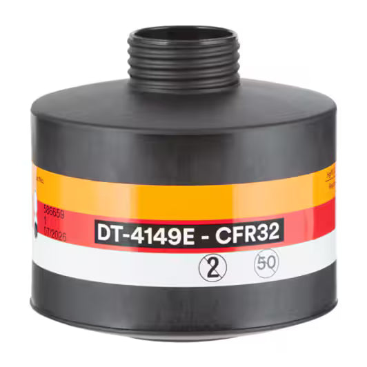 3M™ Gas/damp-patroon en deeltjesfilter met DIN-schroefdraad CFR32-reactor HgP3 R D (LI2), DT-4149E