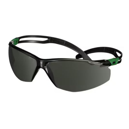 3M™ SecureFit™ 500 Veiligheidsbril, groen/zwart montuur, antikras+ (K), IR 3.0 grijze lenzen, SF530ASP-GRN-EU, 20/doos