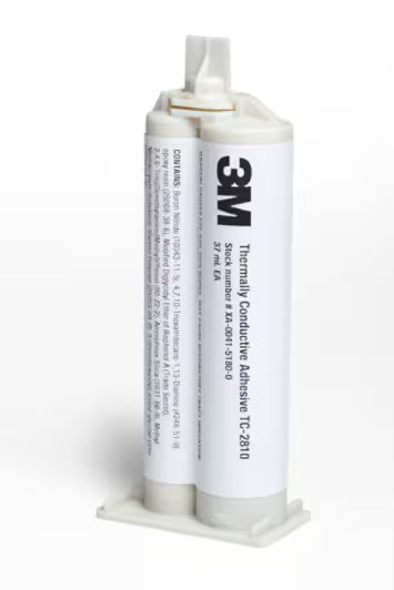 3M™ Thermally Conductive Adhesive TC2810, Cream, 50 ml dual-cartridge, 12 Cartridges/Case
