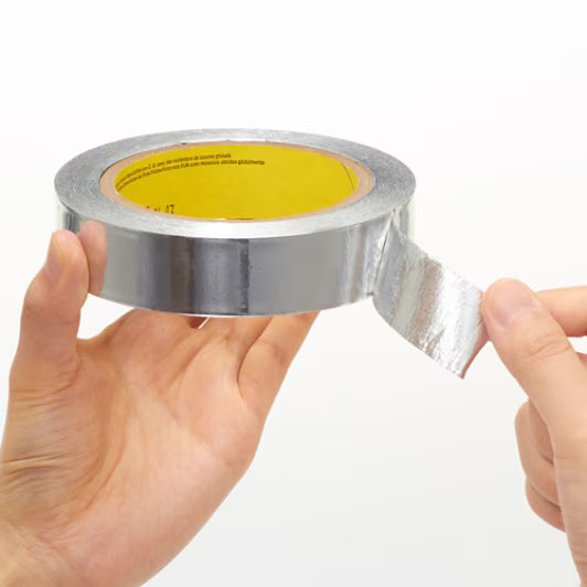 3M™ Aluminium Tape 431, Zillver, 50 mm x 55 m, 0.09 mm