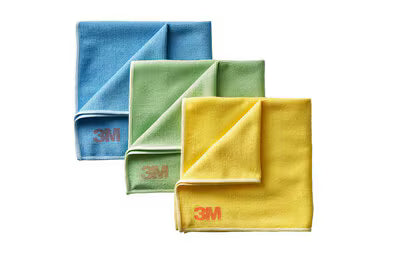 Scotch-Brite™ High Performance Microvezeldoek 2011, Gemengde kleuren, 360 mm x 360 mm, 3/Pak, 10 Pak/Doos
