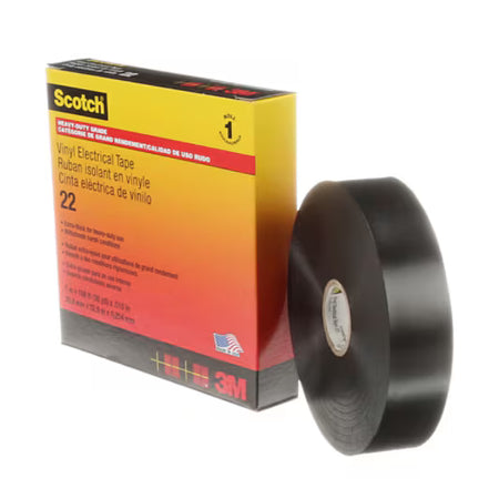 Scotch® 22 Vinyl Electro-Isolatieband, Zwart, 25 mm x 33 m, 0,25 mm