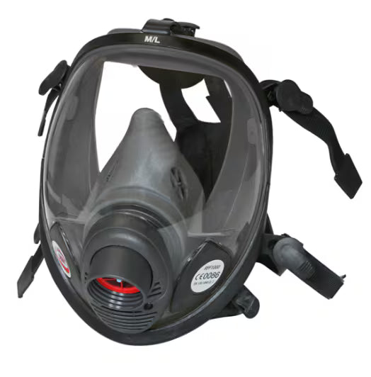 3M™ Herbruikbaar FF-602F, aan de voorkant te bevestigen volgelaatsmasker, medium, 4 stuks/doos