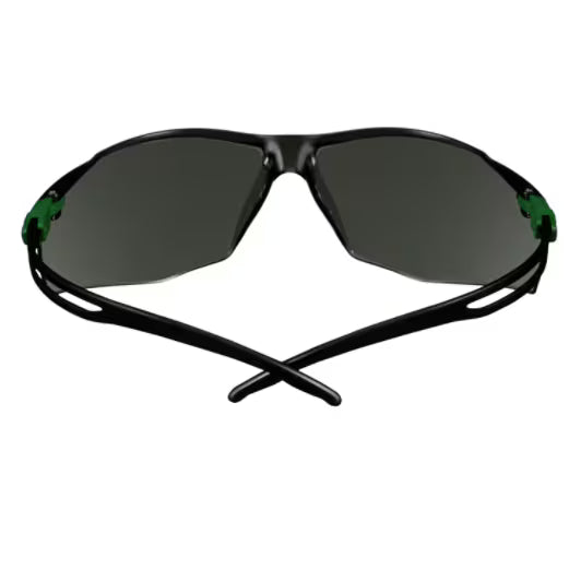 3M™ SecureFit™ 500 Veiligheidsbril, groen/zwart montuur, antikras+ (K), IR 3.0 grijze lenzen, SF530ASP-GRN-EU, 20/doos