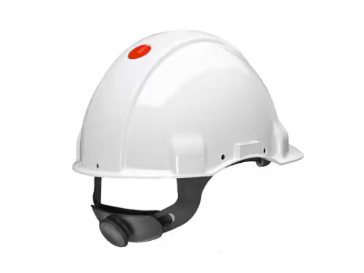 3M™ Veiligheidshelm, Uvicator, pinlock, zonder ventilatie, 440 V diëlektrisch, kunststof zweetband, wit, G3001CUV-VI