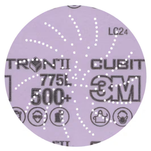 3M Xtract™ Cubitron™ II filmschijf 775L, 500+ 3MIL, 127 mm x NH, Die 500LG, 50/Carton, 250 ea/Case