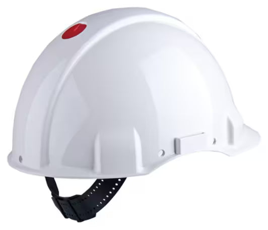 3M™ Veiligheidshelm, Uvicator, pinlock, zonder ventilatie, 1000 V diëlektrisch, leren zweetband, wit, G3001DUV1000V-VI
