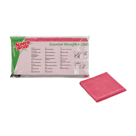 Scotch-Brite™ 2012 Essential microvezeldoeken, rood, 360 mm x 360 mm