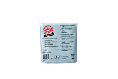 Scotch-Brite™ High Performance Microvezeldoek 2011, Blauw, 360 mm x 360 mm, 5/Pak, 10 Pak/Doos