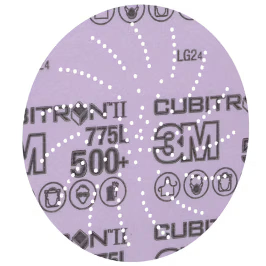 3M Xtract™ Cubitron™ II filmschijf 775L, 500+ 3MIL, 127 mm x NH, Die 500LG, 50/Carton, 250 ea/Case