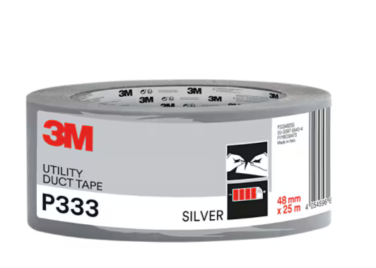 3M™  Ducttape P333 ZILVER, 48 mm x 25 m, 1 rol/verpakking