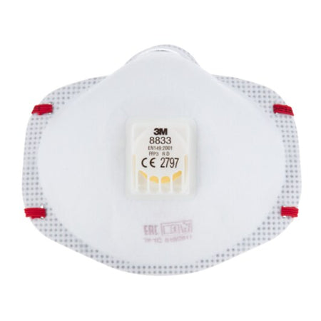 3M™ Particulate Respirator 8833PRO5, FFP3, Valved, 5/Pack, 6 Pack/Case