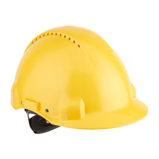 3M™ Veiligheidshelm, Uvicator, ratelverstelling, ventilatie, kunststof zweetband, geel, G3000NUV-GU