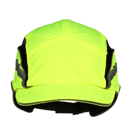 3M™ First Base™ 3 Stootpet 2021866, Classic, hi-viz, geel, korte klep, 55 mm, aangepast