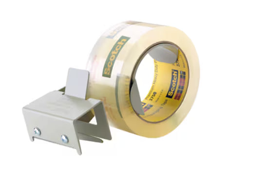 Scotch® Dozensluittape Dispenser H128, Grijs, 50 mm