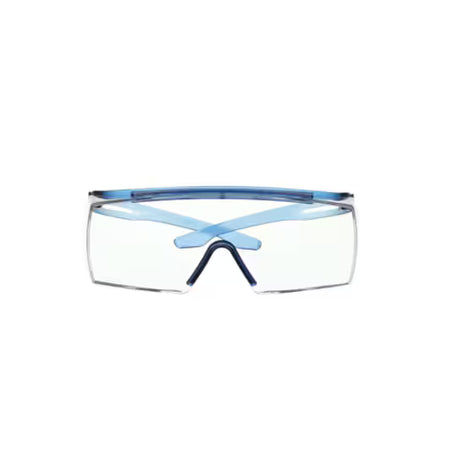3M™ SecureFit™ 3700 Overzetbril, blauwe veren, Scotchgard™ anticondens (K&N), transparante lens, SF3701SGAF-BLU-EU, 20/doos
