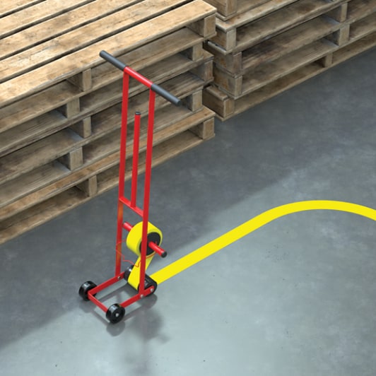 3M™ Duurzame vloermarkeringstape 971, Wit, 101.6 mm x 33 m, 0.43 mm, individueel ingepakt, handig verpakt