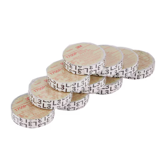 3M™ Temflex™ 1700 Vinyl Electro-Isolatieband, Grijs, 15 mm x 10 m, 0,17 mm, Zwart gedrukt "L3"