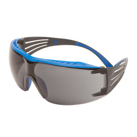 3M™ SecureFit™ 400X Veiligheidsbril, blauw/grijs montuur, Scotchgard™ condenswerende en krasbestendige coating (K&N), grijze lenzen, SF402XSGAF-BLU-EU, 20/doos
