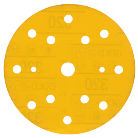 3M™ Hookit™ Gold Schuurschijf 288U, 150 mm, 15 gaten, 320, 51551