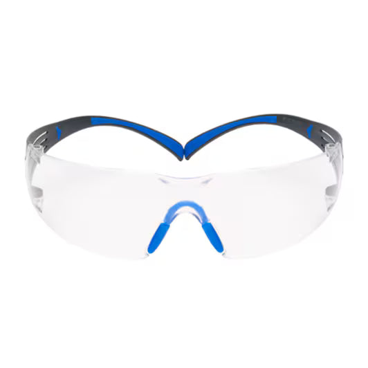3M™ SecureFit™ 400 Veiligheidsbril, blauw/grijs montuur, Scotchgard™ condenswerende en krasbestendige coating (K&N), heldere lenzen, SF401SGAF-BLU-EU