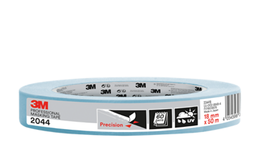 3M™ Professionele afplaktape 2044, 18 mm x 50 m, 1 rol/verpakking