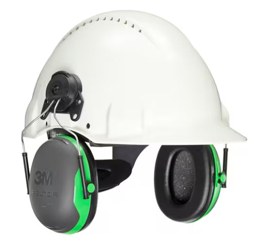 3M™ PELTOR™ Gehoorkappen,  groen, helmbevestiging, X1P3