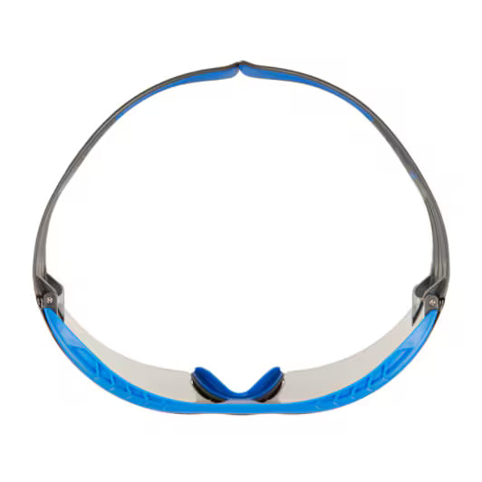 3M™ SecureFit™ 400X Veiligheidsbril, blauw/grijs montuur, Scotchgard™ condenswerende en krasbestendige coating (K&N), lichtgrijze lenzen voor binnen/buiten, SF407XSGAF-BLU-EU, 20/doos