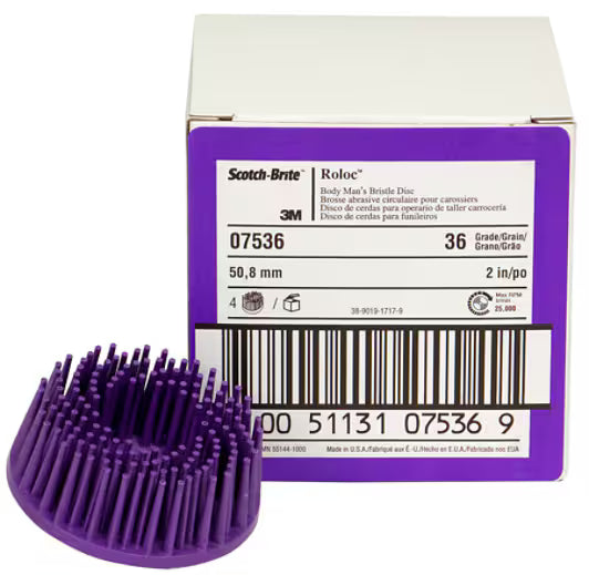 3M™ Scotch-Brite™ Body Man's borstelschijf RD-ZB, paars, 7,62 cm, P36, PN07537