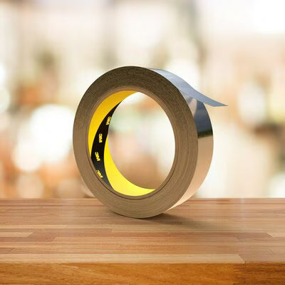 3M™ Aluminium Tape 431, Zillver, 50 mm x 55 m, 0.09 mm