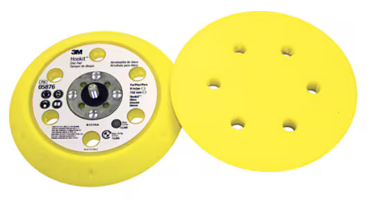 3M™ Hookit™ Standard Steunschijf , geel, 150 mm, 6 gaten