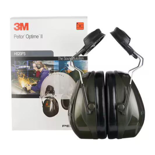 3M™ PELTOR™ Optime™ I Gehoorkappen, 30 dB, groen, helmbevestiging, H520P3A-410-GQ