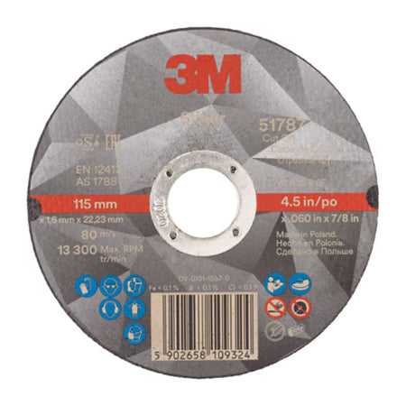 3M™ Silver Doorslijpschijf, T41, 115 mm x 1.6 mm x 22.23 mm