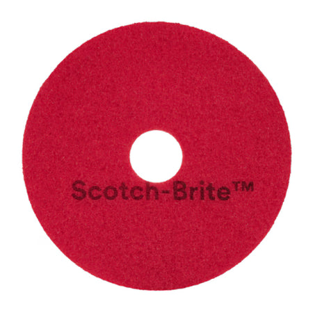 Scotch-Brite™ Vloerpads, Rood, 432 mm, 5/Doos