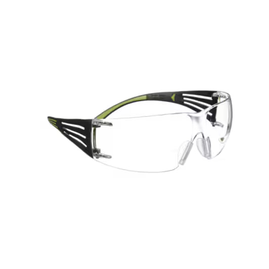 3M™ SecureFit™ 400 Veiligheidsleesbril, zwart/groen montuur, antikras/anticondens, heldere +2.5 lenzen, SF425AS/AF-EU, 20/doos