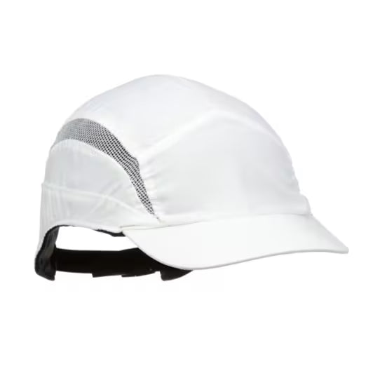 3M™ First Base™ 3 Stootpet 2030604, Classic, wit, korte klep, 55 mm, aangepast