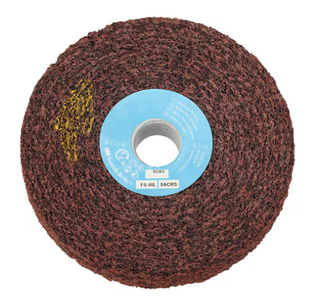 Scotch-Brite™ Finishing Wiel FS-WL, blauw, 150 mm x 51 mm x 25,4 mm, 2S CRS