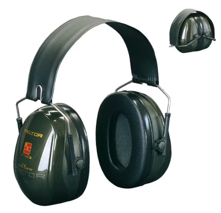 3M™ PELTOR™ Optime™ I Gehoorkappen, groen, helmbevestiging, H520P3E-410-GQ-01