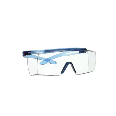 3M™ SecureFit™ 3700 Overzetbril, blauwe veren, antikras+ (K), transparante lens, SF3701ASP-BLU-EU, 20/doos