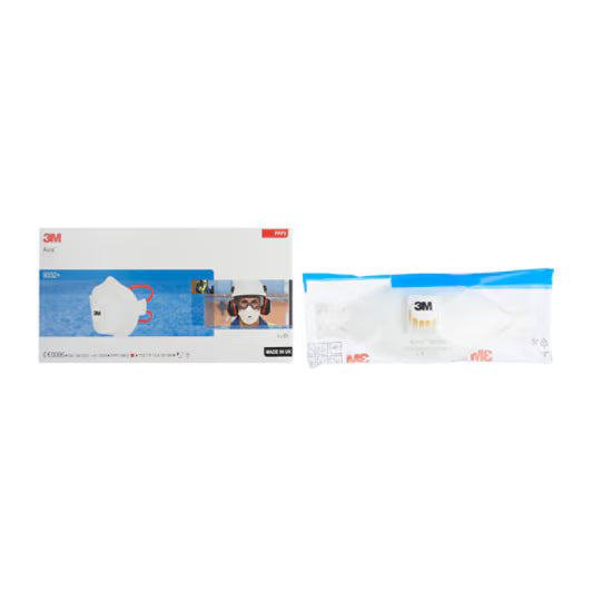3M™ Aura™ Stofmasker, FFP3, met ventiel, bulk, 9332+