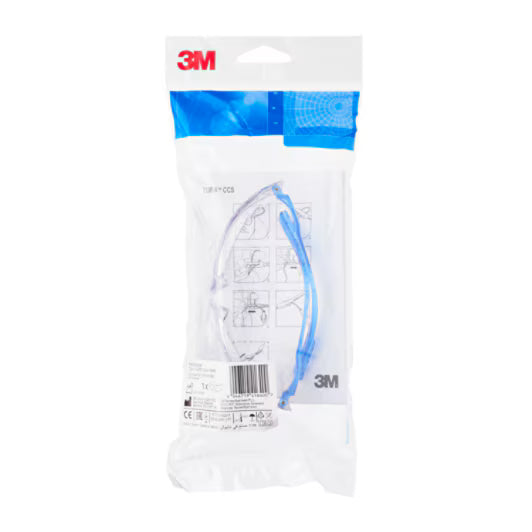 3M™ CCS Veiligheidsbril, antikras/anticondens, heldere lenzen, 71511-00000, 20/doos