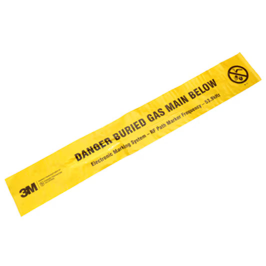 3M™ EMS-waarschuwingstape (Electronic Marking System) 7905, geel, 152 mm, gas, 152 m rol, 1 rol/doos