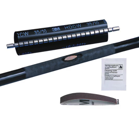 3M™ HDCW Warmtekrimp Reparatiemanchet, Zwart, 80/25 mm, 1000 mm