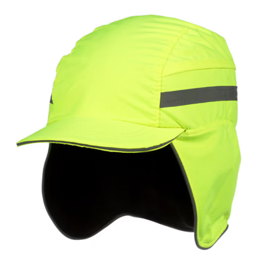 3M™ First Base™ 3 Stootpet 2021209, Winter, hi-viz, geel, korte klep, 55 mm, aangepast