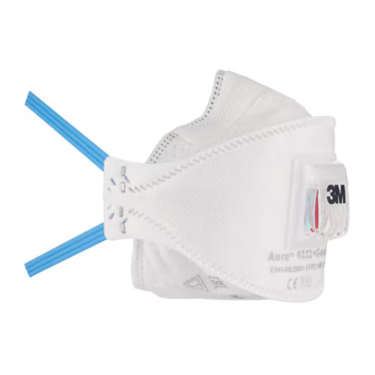3M™ Aura™ Stofmasker, FFP2, met ventiel, 9322+Gen3