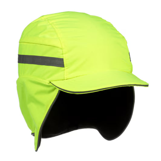 3M™ First Base™ 3 Stootpet 2021209, Winter, hi-viz, geel, korte klep, 55 mm