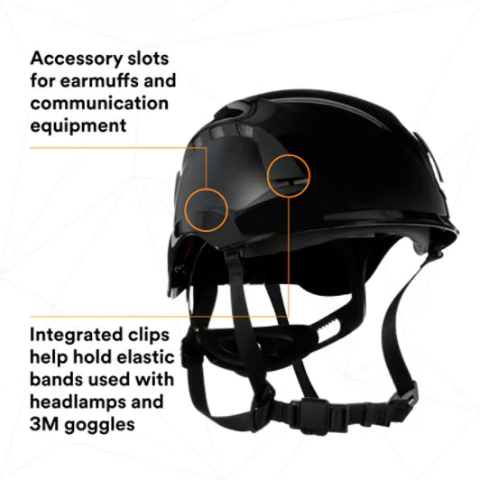 3M™ SecureFit™ X5000 Veiligheidshelm, geventileerd, 1000V, CE, zwart, X5012VE-CE