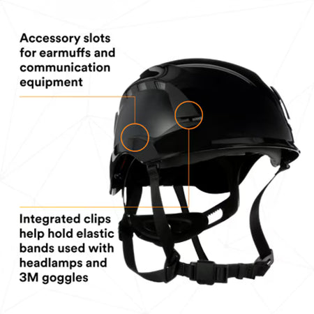 3M™ SecureFit™ X5000 Veiligheidshelm, geventileerd, 1000V, CE, zwart, X5012VE-CE